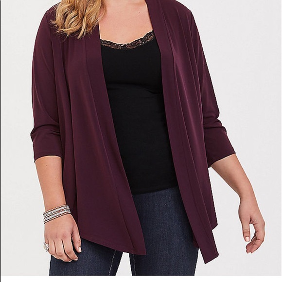 torrid Tops - Nwt Torrid size 4 draped Studio stretch Cardigan